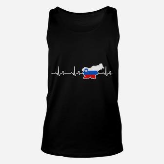 Herren Unisex TankTop Herzschlag Russland-Umriss, Motiv Tee für Männer - Seseable