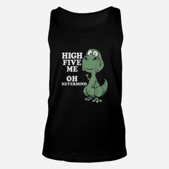 High Five Joke Dinosaur Unisex Tank Top | Crazezy UK