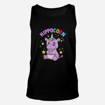 Hippocorn Hippo Unicorn Hippopotamus Magical Squad Gift Unisex Tank Top | Crazezy