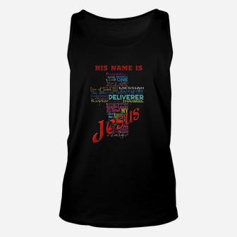 His Name Is Prince Of Peace Lamb Mighty God One Jesus Unisex Tank Top - Monsterry AU