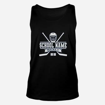 Hockey Gifts Personalized Name Jersey Number Personalized Unisex Tank Top - Thegiftio UK