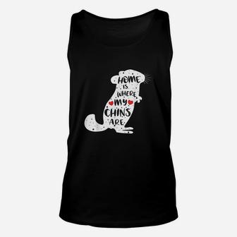 Home Is Where My Chins Are Unisex Tank Top | Crazezy AU