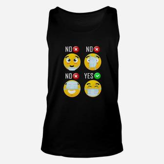 How To Wear A Funny Face Ma Sk Unisex Tank Top | Crazezy DE