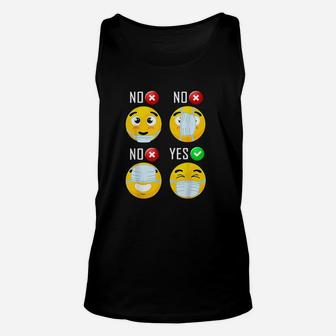 How To Wear A M Ask Funny Face M Ask Humours Unisex Tank Top | Crazezy DE