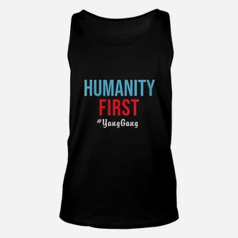 Humanity First Andrew Yang Gang Unisex Tank Top | Crazezy AU