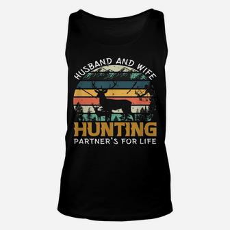 Husband And Wife Hunting Partners For Life Unisex Tank Top | Crazezy CA