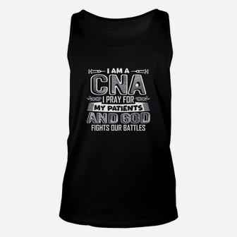 I Am A Cna I Pray For My Patients Unisex Tank Top - Thegiftio