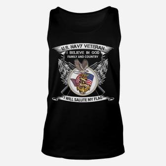 I Am A Us Navy Military - I Am A Proud American Veteran Unisex Tank Top | Crazezy