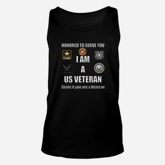 I Am A Us Veteran Unisex Tank Top - Monsterry