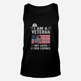 I Am A Veteran My Oath Never Expires Unisex Tank Top | Crazezy