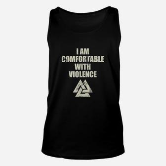 I Am Comfortable With Viking Unisex Tank Top - Thegiftio