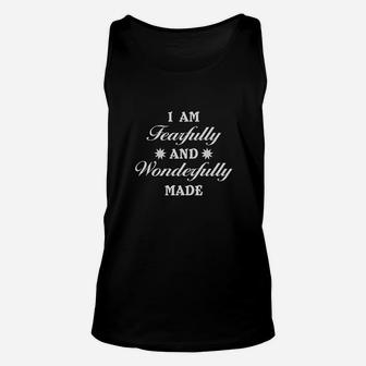 I Am Fearfully And Wonderfully Unisex Tank Top | Crazezy