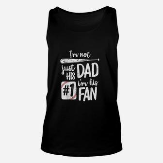 I Am Not Just His Dad I Am His 1 Fan Baseball Unisex Tank Top - Thegiftio UK