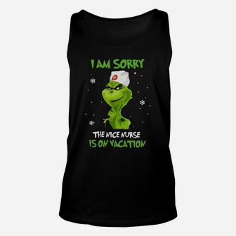 I Am Sorry The Nice Nurse Is On Vacation Unisex Tank Top - Monsterry DE