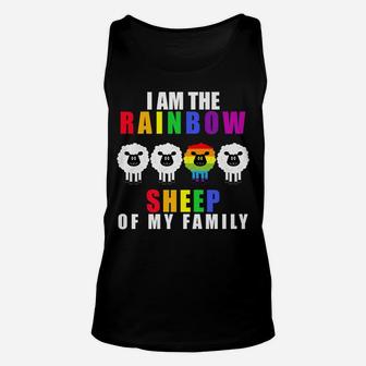 I Am The Rainbow Sheep Of My Family Lgbt-Q Gay Pride Unisex Tank Top | Crazezy UK