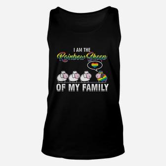 I Am The Rainbow Sheep Of My Family Unisex Tank Top | Crazezy DE