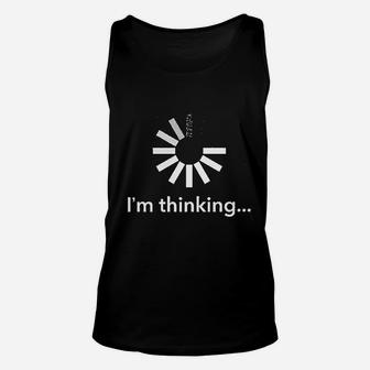 I Am Thinking Unisex Tank Top - Thegiftio