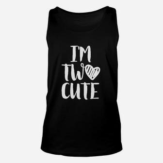 I Am Two Cute 2 Years Old Birthday Unisex Tank Top | Crazezy AU