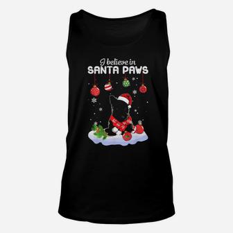 I Believe In Santa Paws Scottish Terrier Gift Unisex Tank Top - Monsterry AU