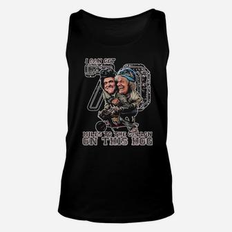 I Can Get 70 Miles To The Gallon On This Hog Unisex Tank Top - Monsterry UK