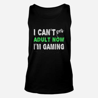 I Cant Now I Am Gaming Unisex Tank Top | Crazezy