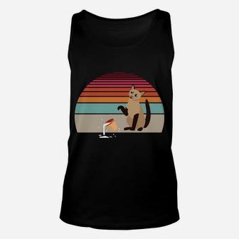 I Do What I Want Cat Coffee Vintage Retro Funny Cats Gift Unisex Tank Top | Crazezy DE