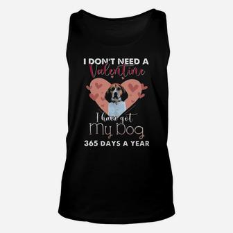I Dont Need A Valentine I Have Got My Treeing Walker Coonhound Unisex Tank Top - Monsterry CA