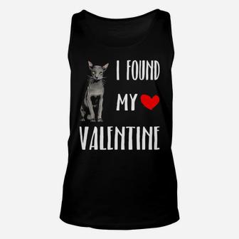 I Found My Valentine Day Oriental Cat Lover Gift Unisex Tank Top - Monsterry