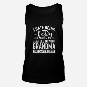 I Hate Being But I Am A Bearded Dragon Unisex Tank Top | Crazezy