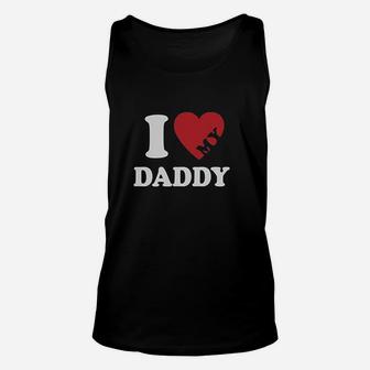 I Heart Love My Daddy Boy Girl Gift For Father Kids Unisex Tank Top | Crazezy AU