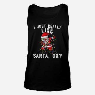 I Just Really Like Santa Claus Ok Unisex Tank Top | Crazezy DE