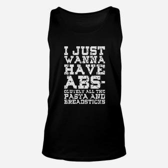 I Just Wanna Have Abs Unisex Tank Top | Crazezy UK