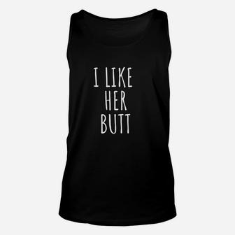 I Like His Beard I Like Her But Matching Couples Gift Unisex Tank Top | Crazezy