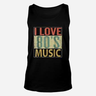 I Love 80s Music Unisex Tank Top - Thegiftio