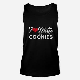 I Love And Cookies Funny Cougar Lover Joke Gift Unisex Tank Top | Crazezy