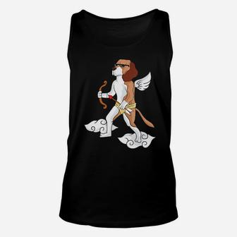 I Love Beagles Cupid Beagle Dog Lover Valentines Day Gift Unisex Tank Top - Monsterry AU