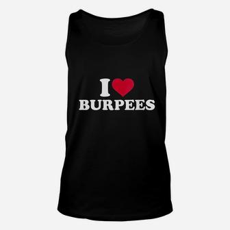 I Love Burpees Unisex Tank Top | Crazezy CA