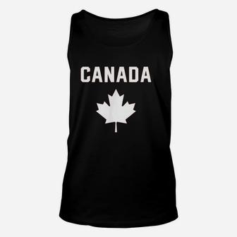 I Love Canada Minimalist Canadian Flag Unisex Tank Top - Thegiftio UK