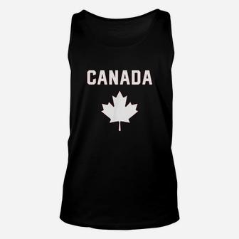 I Love Canada Minimalist Canadian Flag Unisex Tank Top - Thegiftio UK