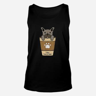 I Love Dogs And Coffee Unisex Tank Top | Crazezy CA