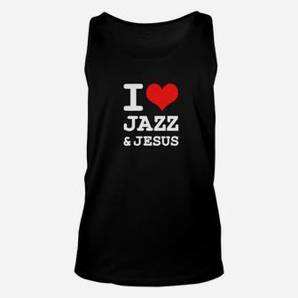 I Love Jazz Jesus Christian Music Fun Band Unisex Tank Top - Thegiftio