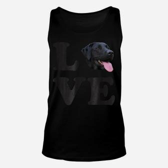 I Love My Black Lab | Labrador Retriever Dog Tee Unisex Tank Top | Crazezy UK