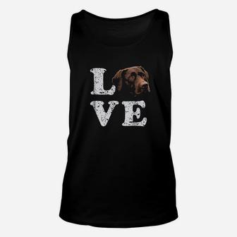 I Love My Chocolate Lab Labrador Retriever Dog Unisex Tank Top | Crazezy AU