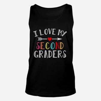 I Love My Second Graders Cute For 2Nd Grade Teacher Unisex Tank Top | Crazezy
