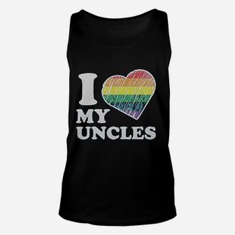 I Love My Uncles Unisex Tank Top | Crazezy