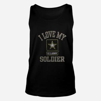 I Love My Us Army Soldier Unisex Tank Top | Crazezy