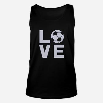 I Love Soccer For Soccer Players Unisex Tank Top | Crazezy