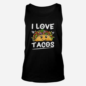 I Love Tacos Cinco De Mayo Taco Unisex Tank Top | Crazezy AU