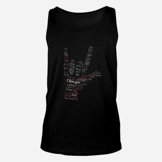 I Love You In Different Languages Unisex Tank Top | Crazezy CA