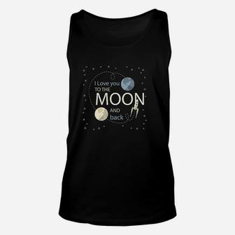 I Love You To The Moon And Back Unisex Tank Top - Thegiftio UK